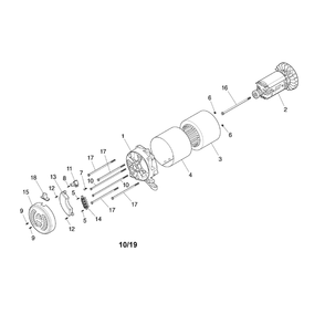 Alternator Diagram and Parts List for 030731-00  Briggs and Stratton Generator
